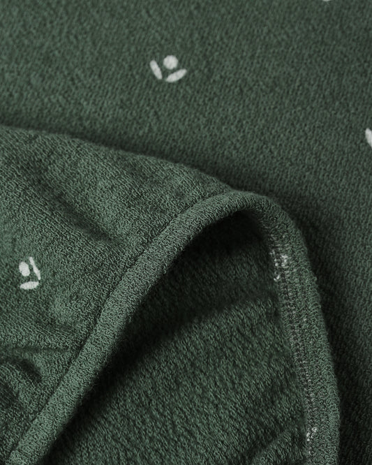 SPONGEY KNIT SET || EVERGREEN DITSY