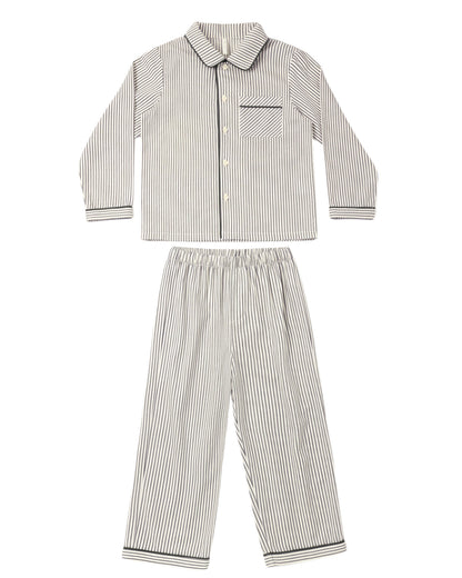 LONG SLEEVE PAJAMAS EVERGREEN STRIPE