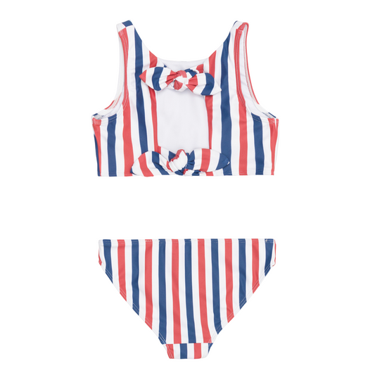 Double Tie Knot Bikini | Surfrider Stripe