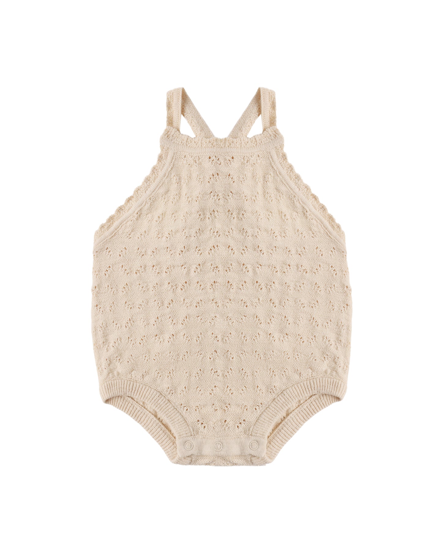 ANNIE KNIT ROMPER ECRU