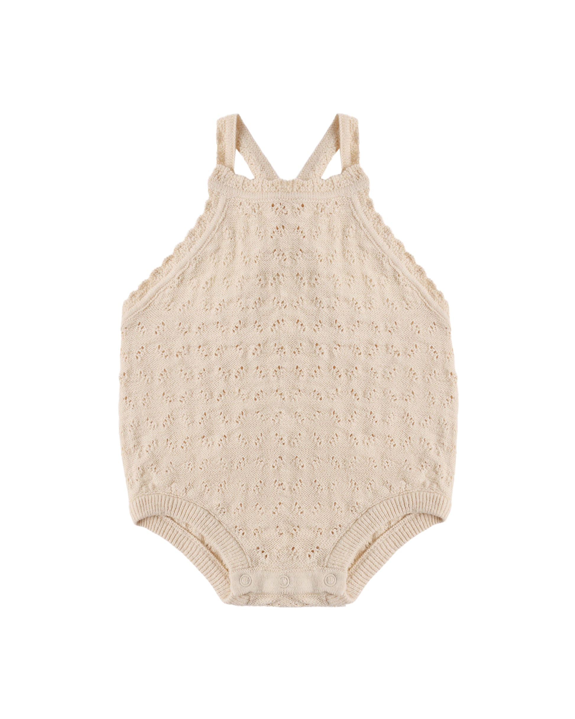 ANNIE KNIT ROMPER ECRU