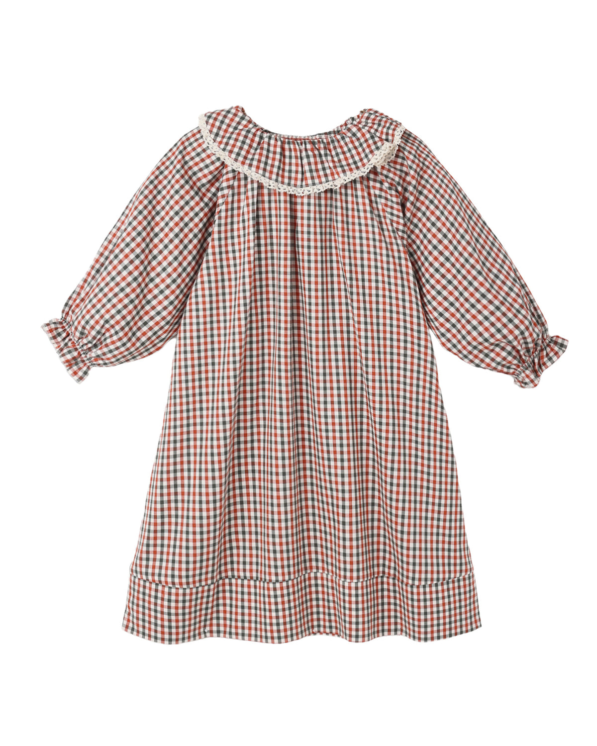 GIRL'S NIGHTGOWN HOLIDAY GINGHAM