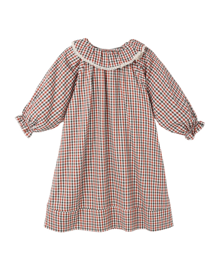 GIRL'S NIGHTGOWN HOLIDAY GINGHAM
