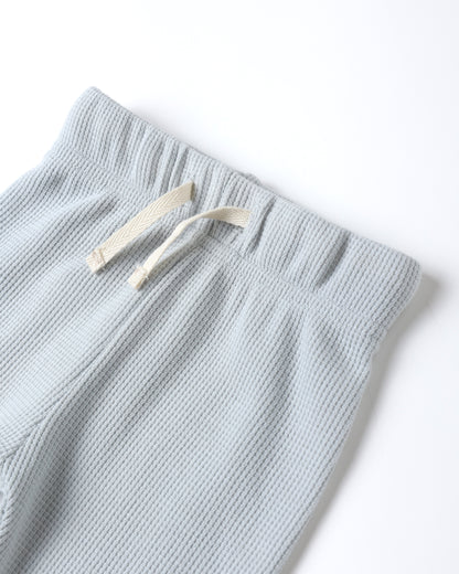 WAFFLE TOP + PANT SET || ICE BLUE