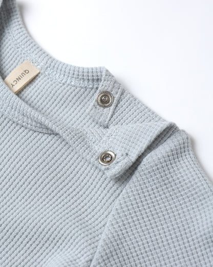 WAFFLE TOP + PANT SET || ICE BLUE