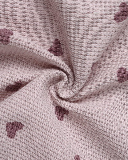 WAFFLE SLOUCH SET || HEARTS
