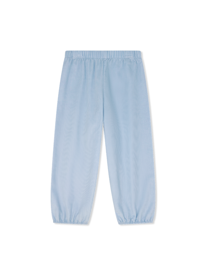 Garret Gathered Pant | Princeton Blue Corduroy
