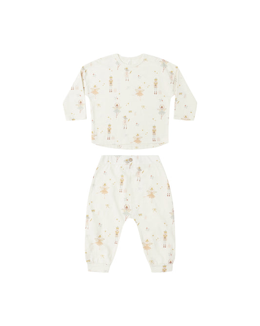 LONG SLEEVE TEE + PANT SET || NUTCRACKER