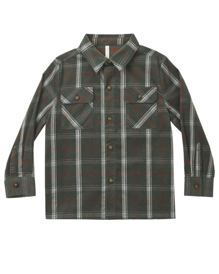 POCKETED FLANNEL SHIRT HOLIDAY PLAID