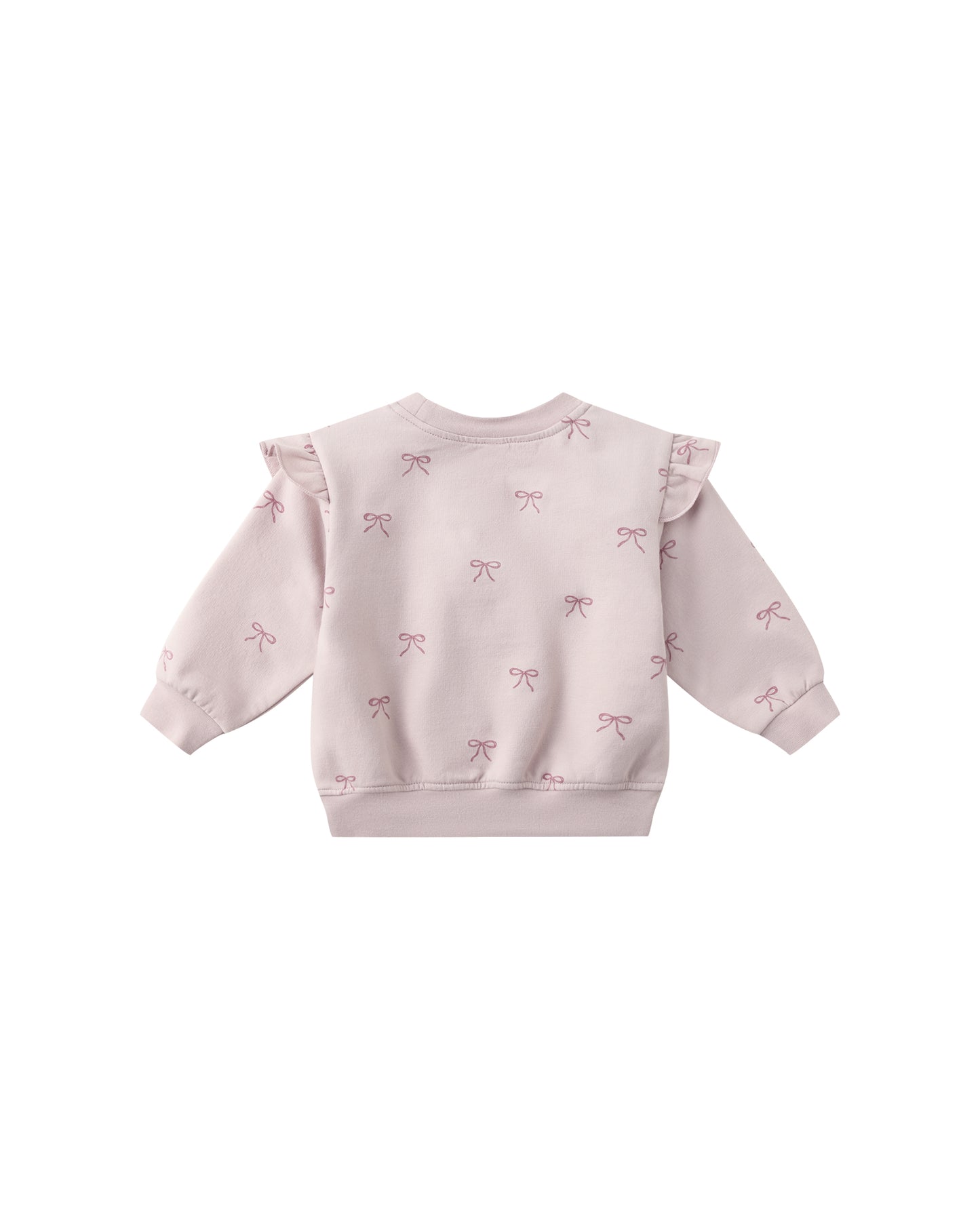 RUFFLE FLEECE SWEATSHIRT || BOWS