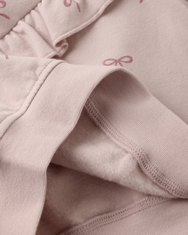RUFFLE FLEECE SWEATSHIRT || BOWS