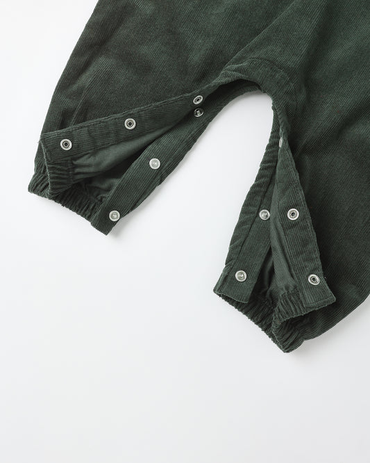 RELAXED WOVEN JUMPSUIT || EVERGREEN