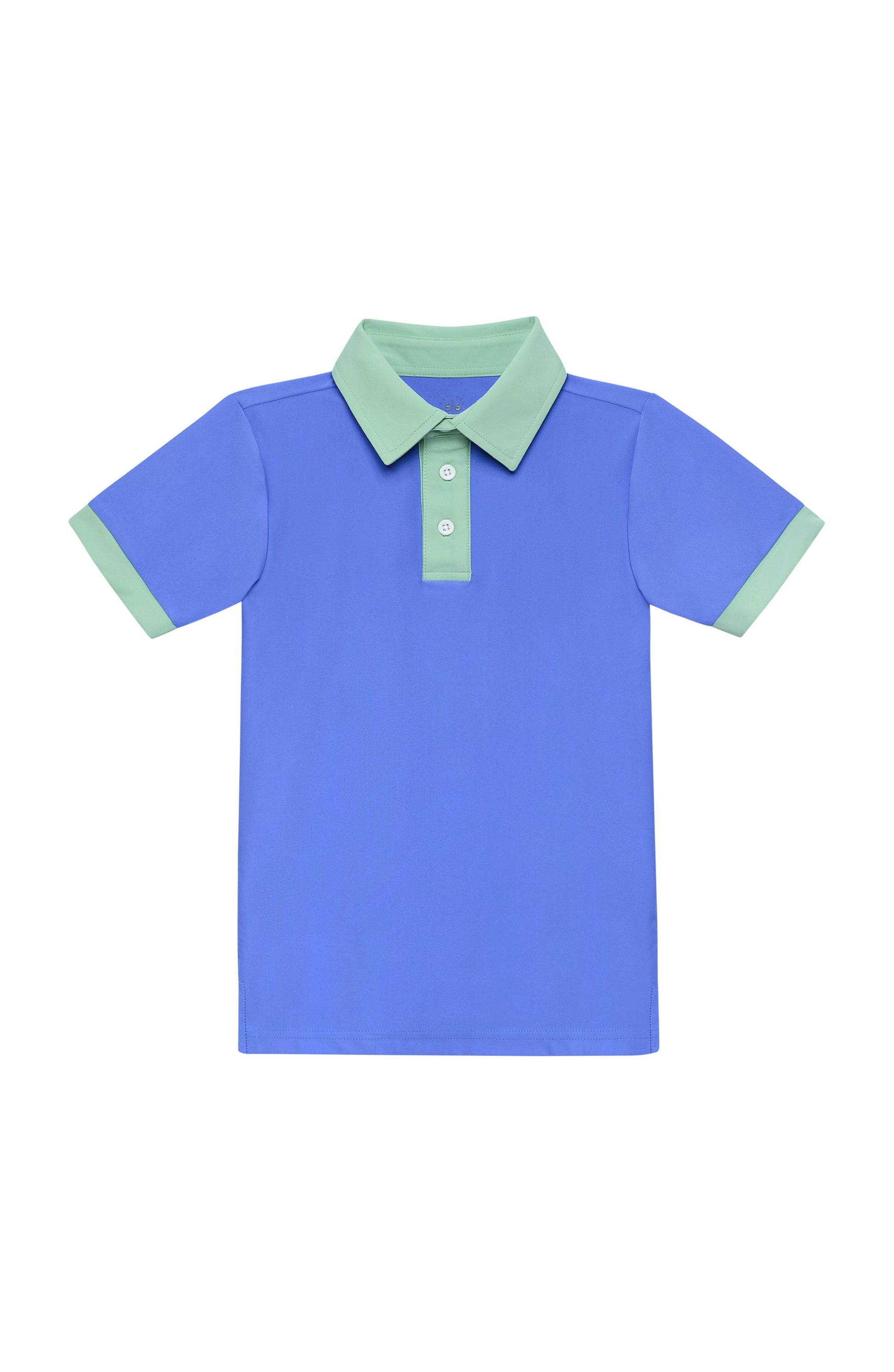 SKY BLUE PALM GREEN ACE POLO SHIRT