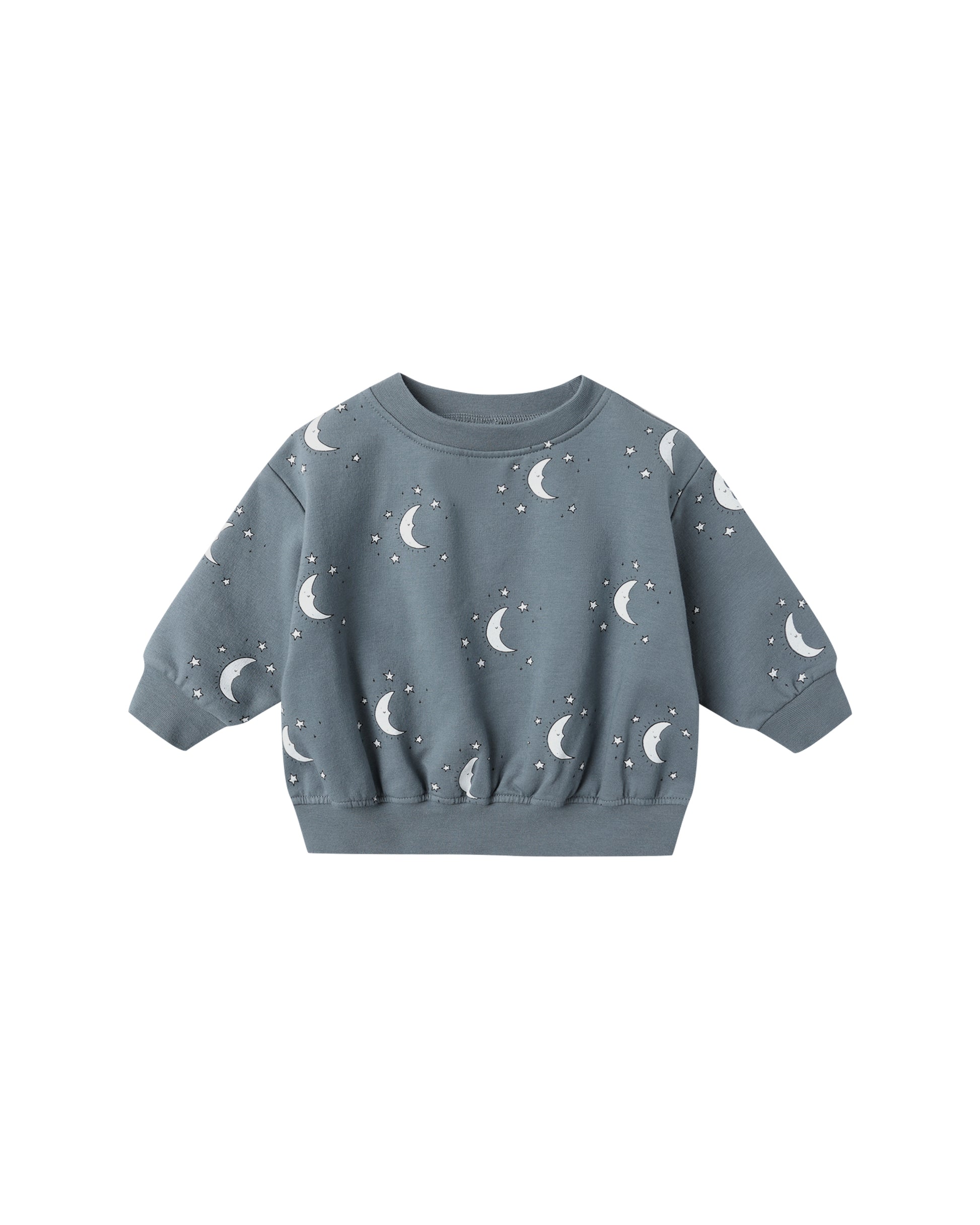 RELAXED FLEECE SWEATSHIRT || SILVER MOONS