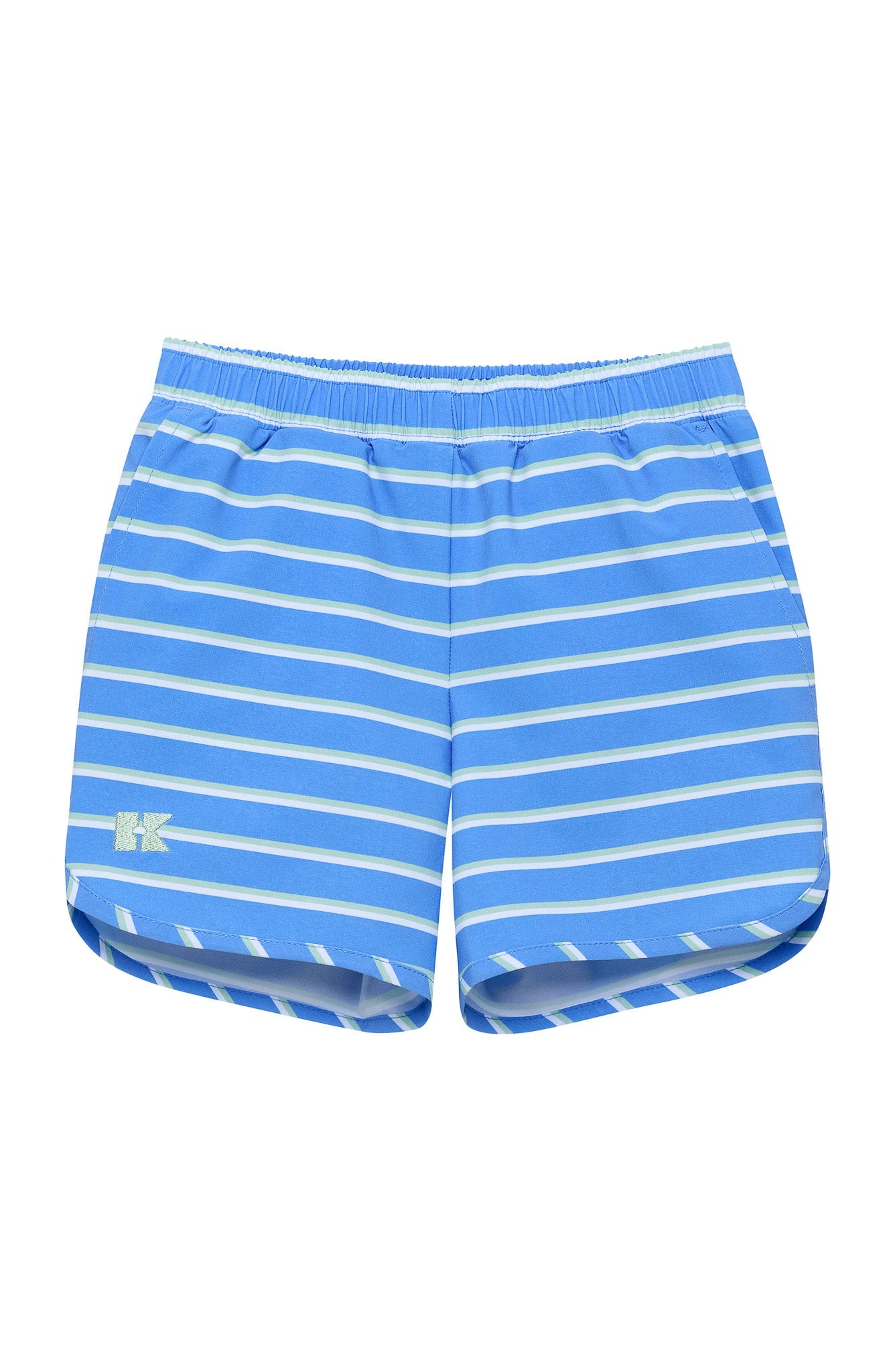 SKY BLUE BASELINE STRIPE SUPER SHORT