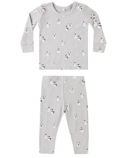 BAMBOO PAJAMA SET SNOWMAN