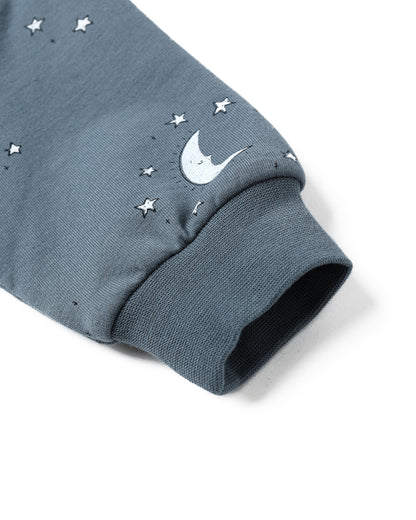 RELAXED FLEECE SWEATSHIRT || SILVER MOONS