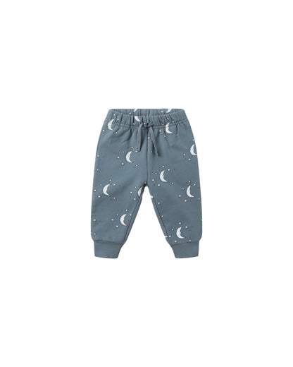 RELAXED FLEECE SWEATPANT || SILVER MOONS