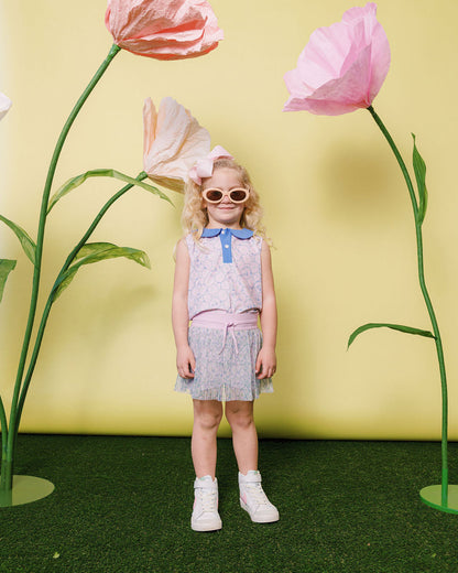 LAVENDER LOVE PLEATED SKORT