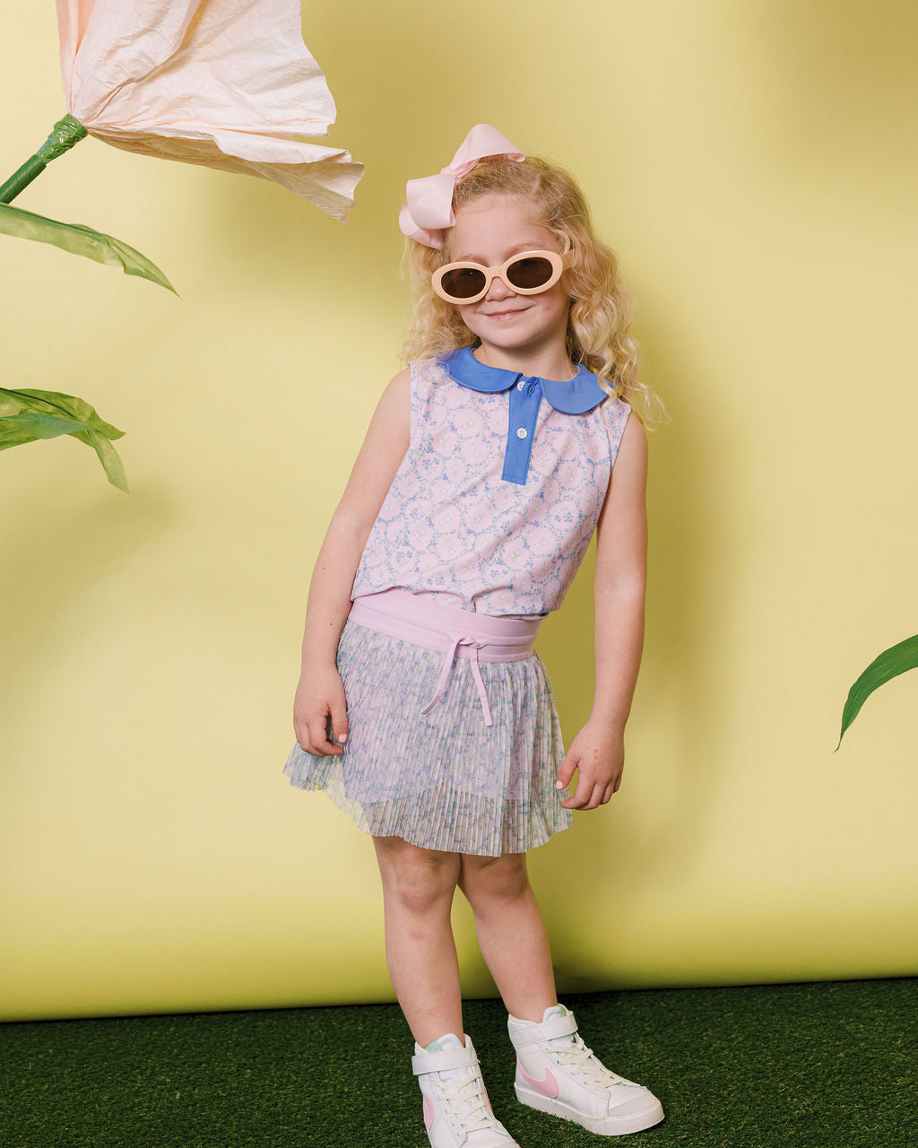 LAVENDER LOVE PLEATED SKORT