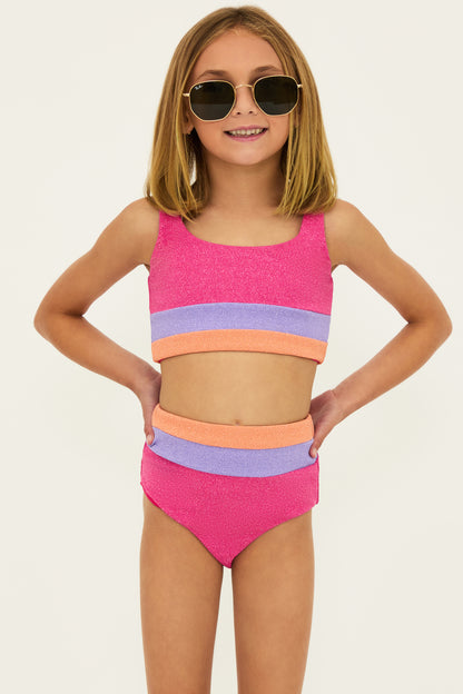 Little Mackenzie & Heidi Set | Coral Bay Colorblock