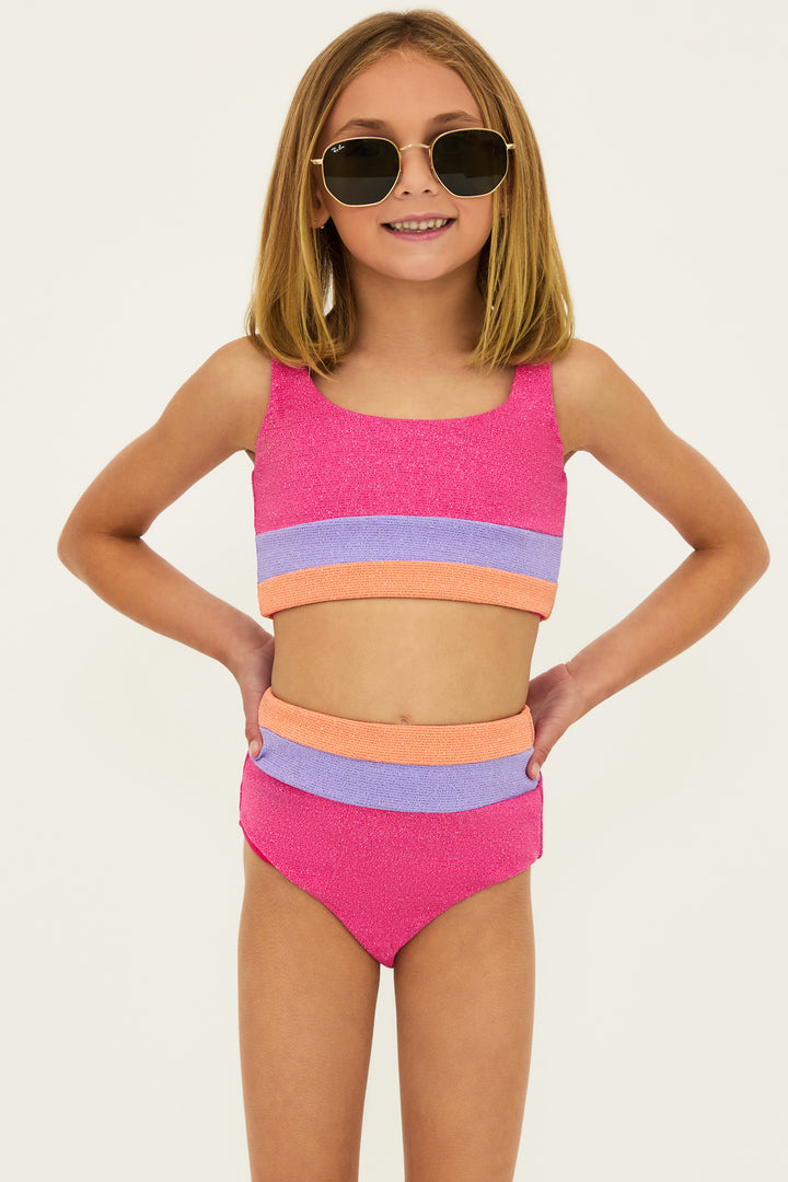 Little Mackenzie & Heidi Set | Coral Bay Colorblock