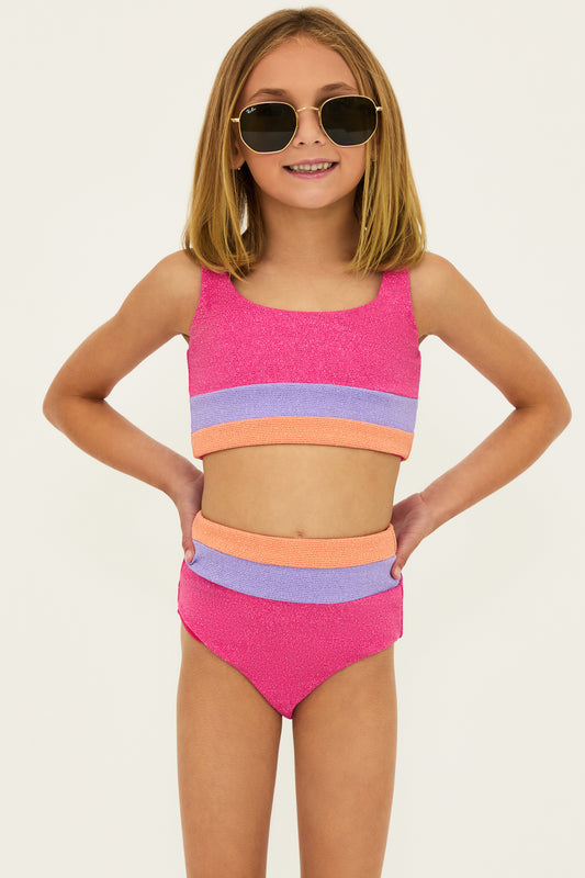 Little Mackenzie & Heidi Set | Coral Bay Colorblock
