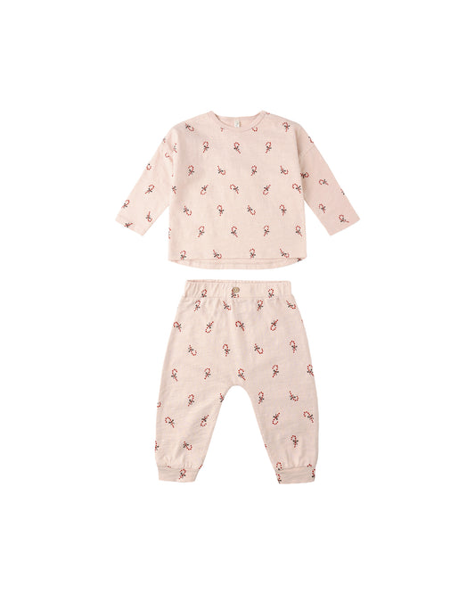 LONG SLEEVE TEE + PANT SET || CANDY CANES
