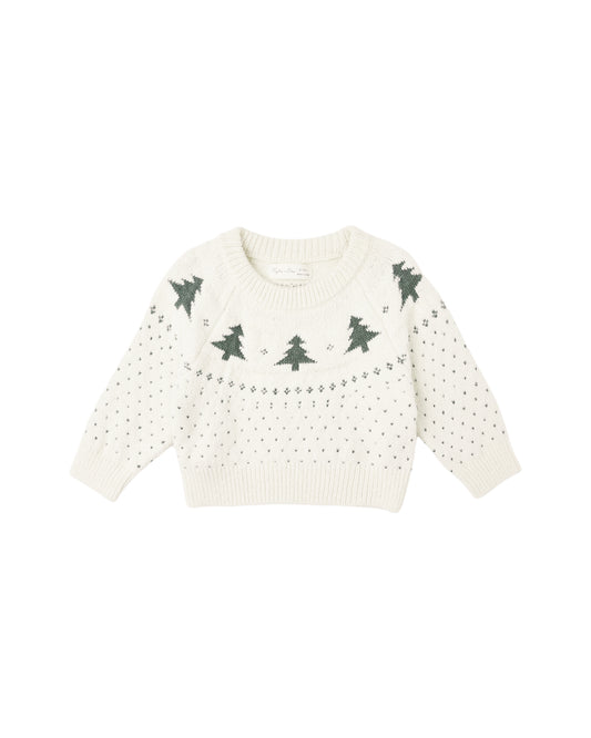 FAIR ISLE SWEATER || TREES