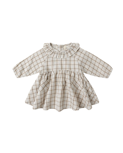 SIMONE DRESS || BLUE PLAID