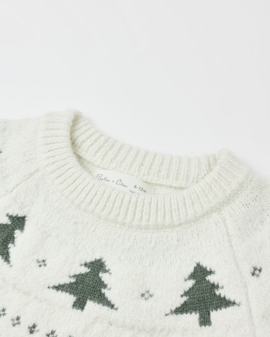 FAIR ISLE SWEATER || TREES