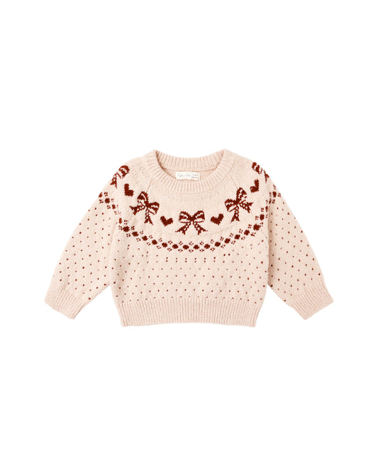 FAIR ISLE SWEATER || BOWS