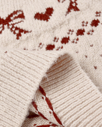 FAIR ISLE SWEATER || BOWS