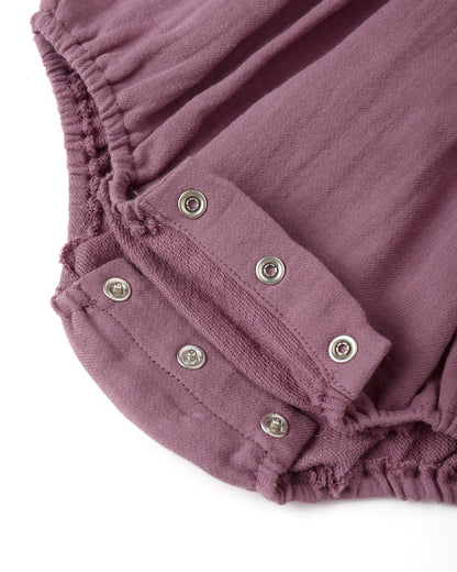 COLLARED ROMPER || MULBERRY