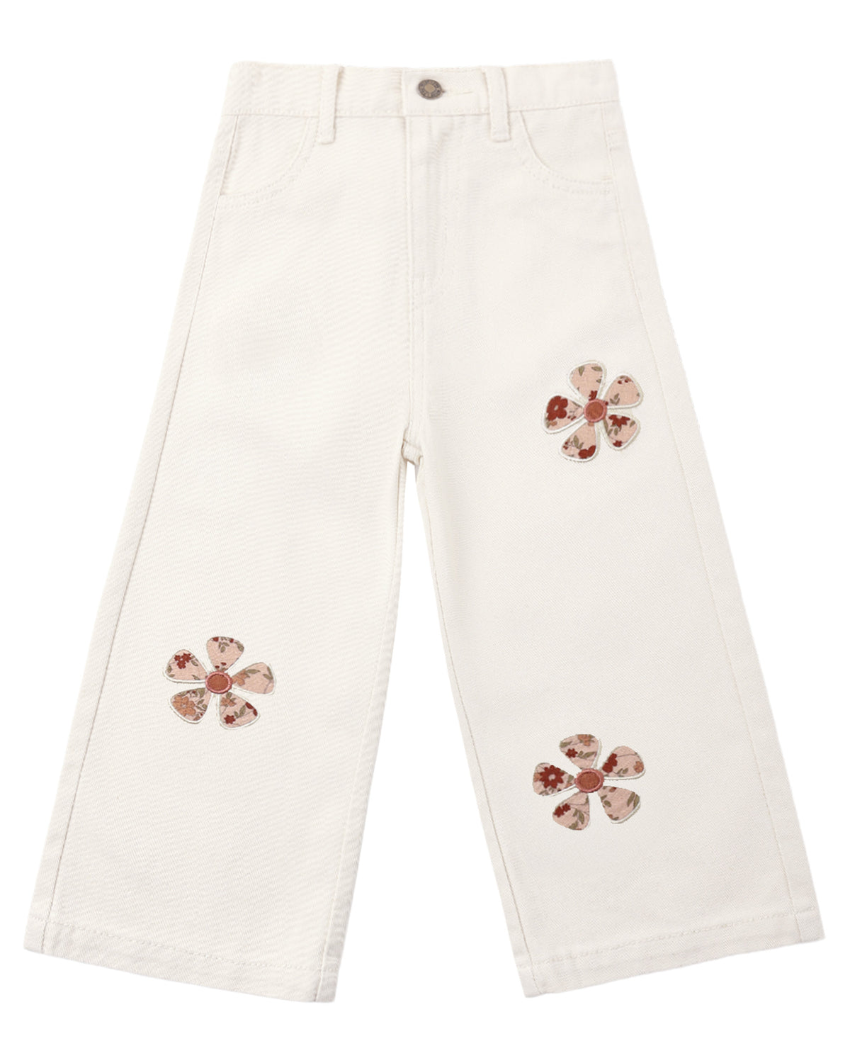 STRAIGHT LEG PANT DAISY PATCHES