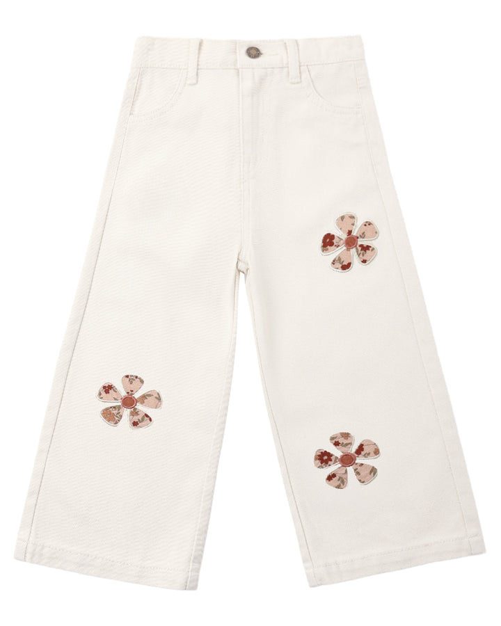 STRAIGHT LEG PANT DAISY PATCHES