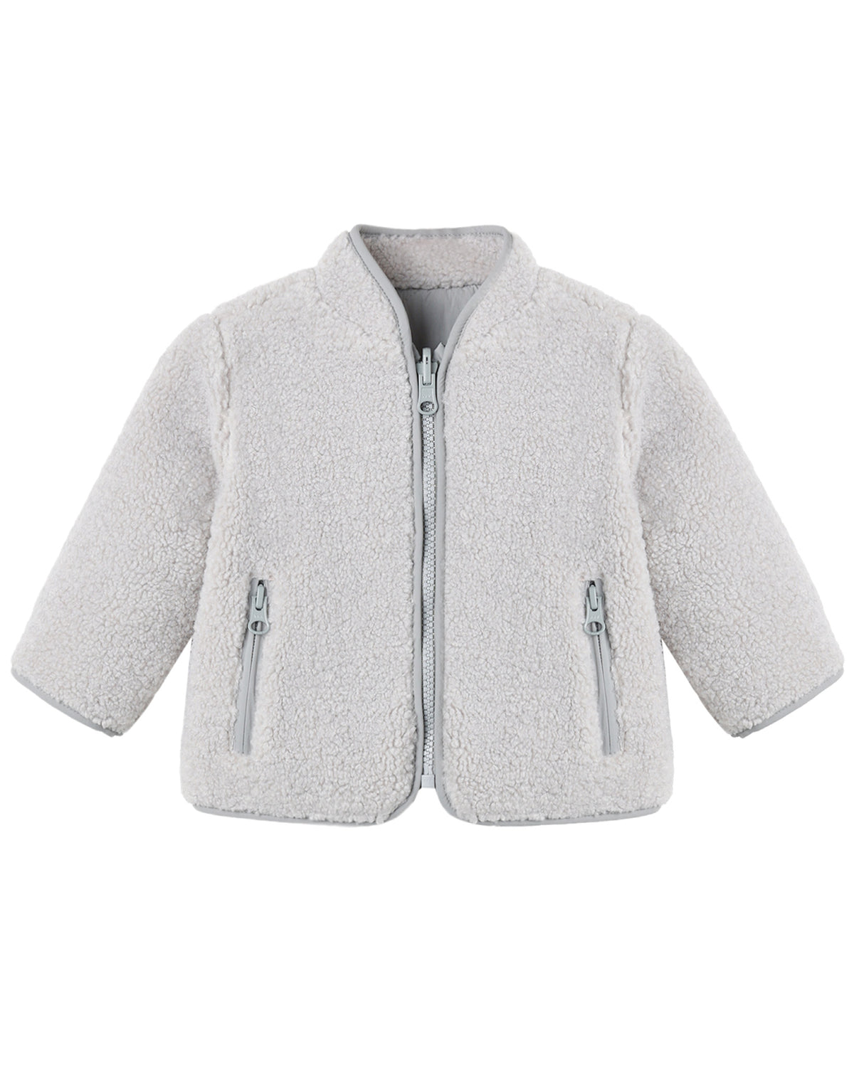 SHEARLING ZIP JACKET FOG