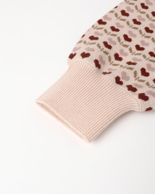 JACQUARD KNIT SET || RUBY HEARTS