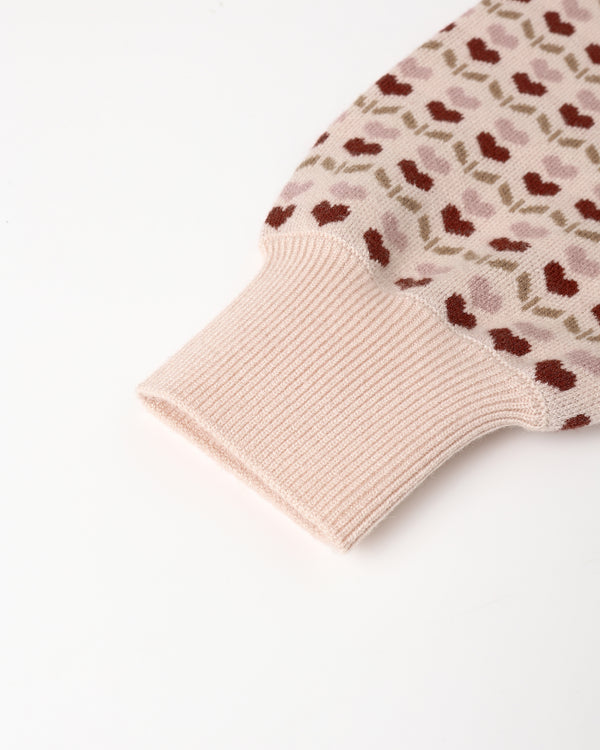 JACQUARD KNIT SET || RUBY HEARTS