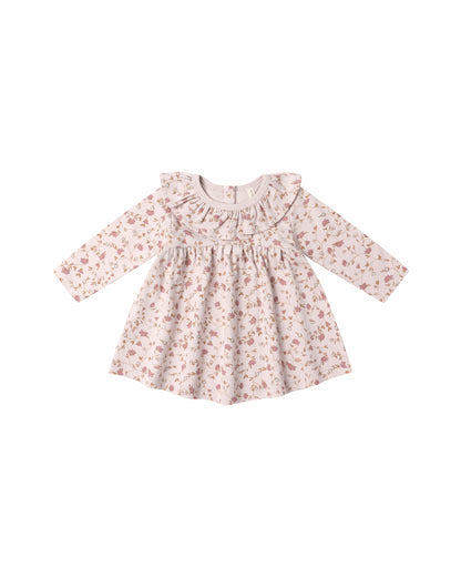 RUFFLE COLLAR JERSEY DRESS || GARDEN