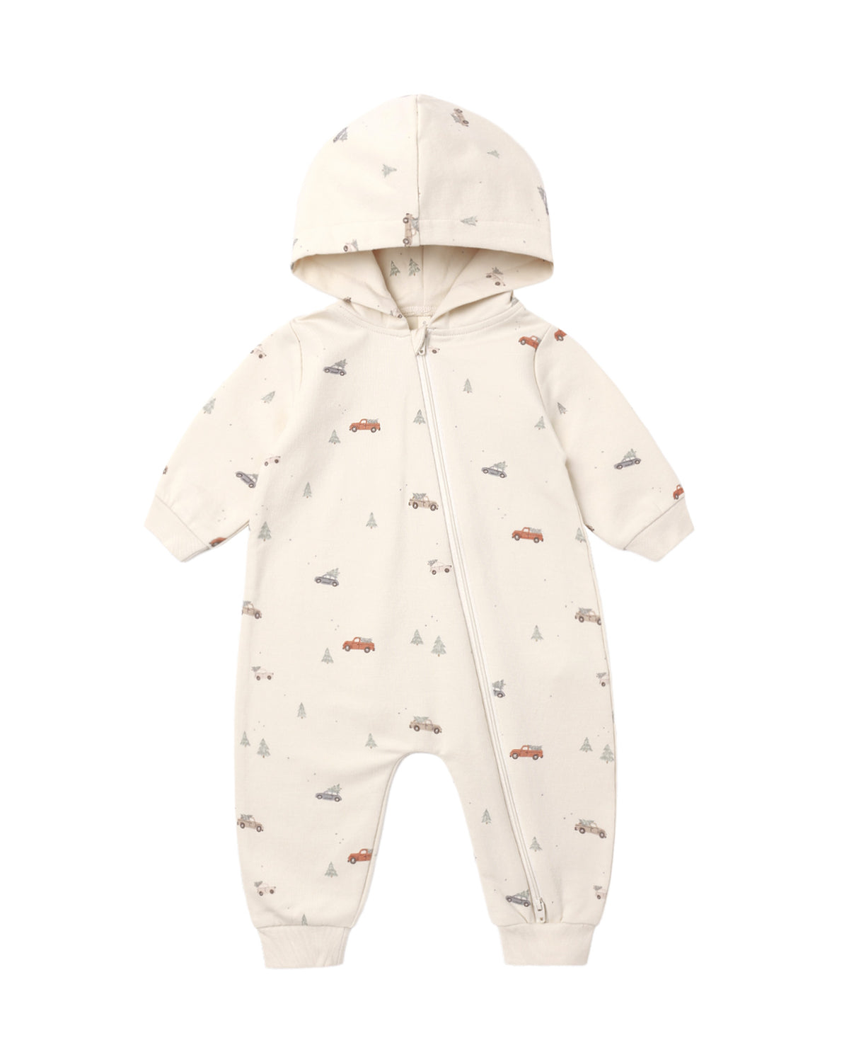 HOODED JUMPSUIT HOLIDAY DRIVE