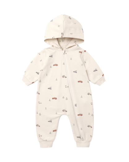 HOODED JUMPSUIT HOLIDAY DRIVE
