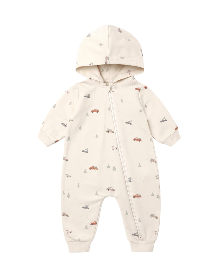 HOODED JUMPSUIT HOLIDAY DRIVE