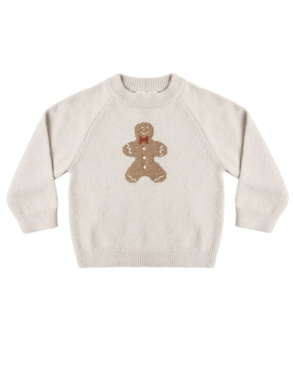 RELAXED RAGLAN SWEATER GINGERBREAD MAN