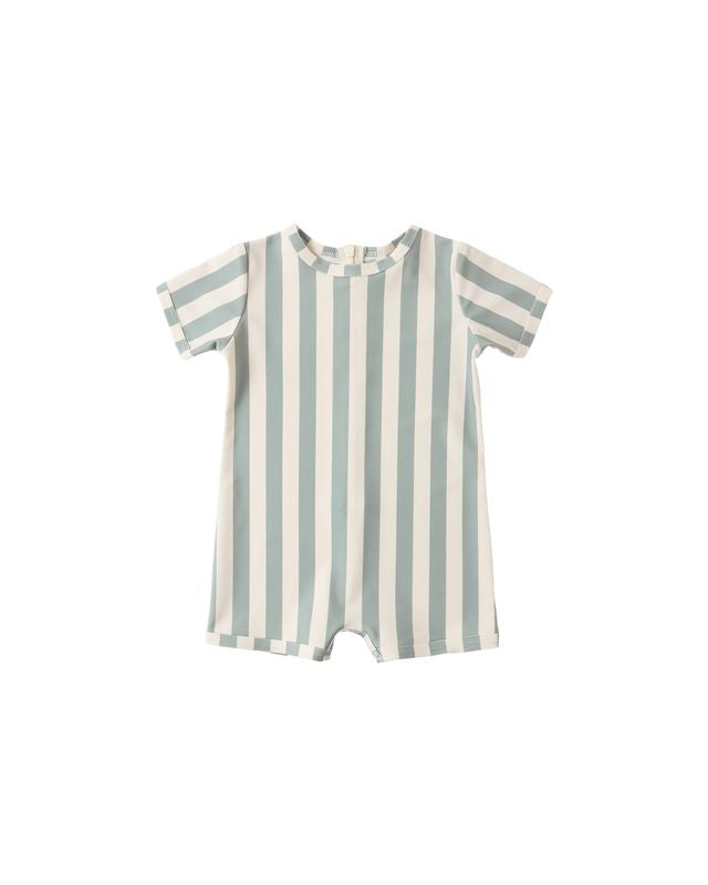 SHORTY ONE-PIECE GREEN STRIPE
