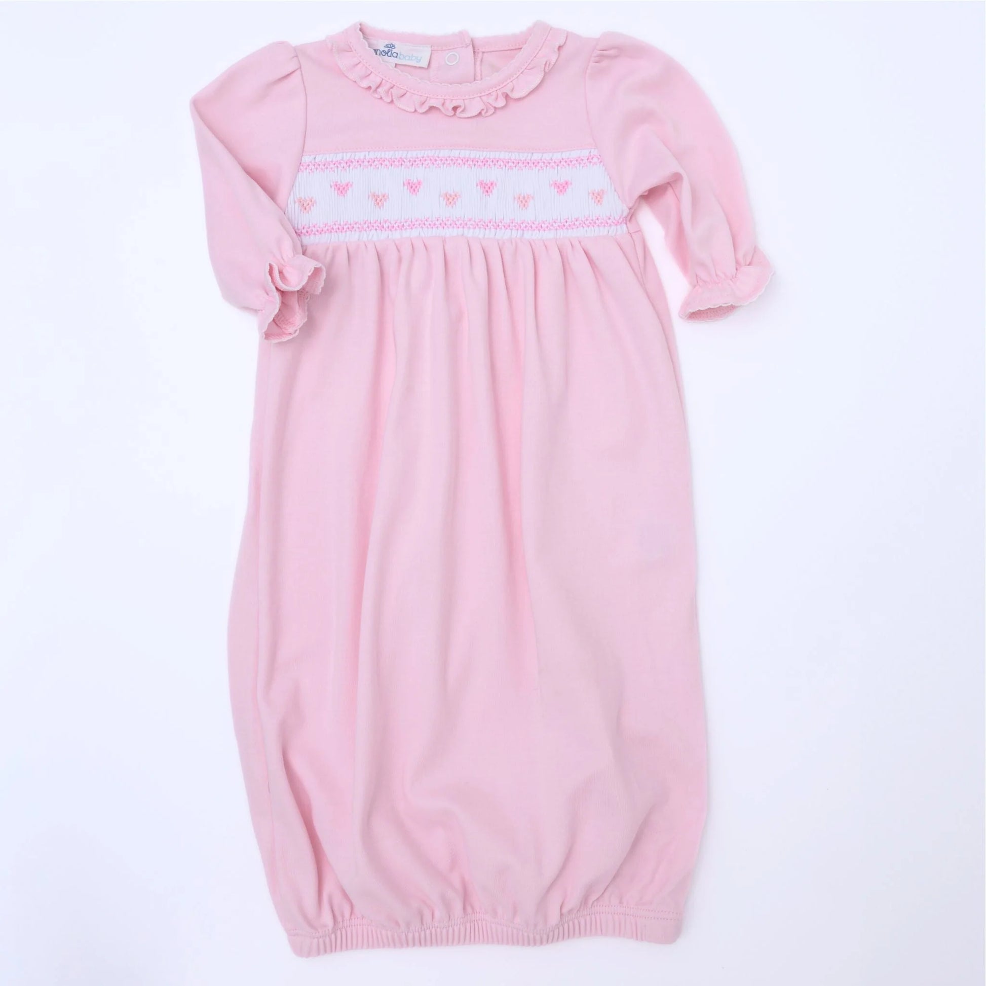 Valentine's Classics Smocked Gown | Pink