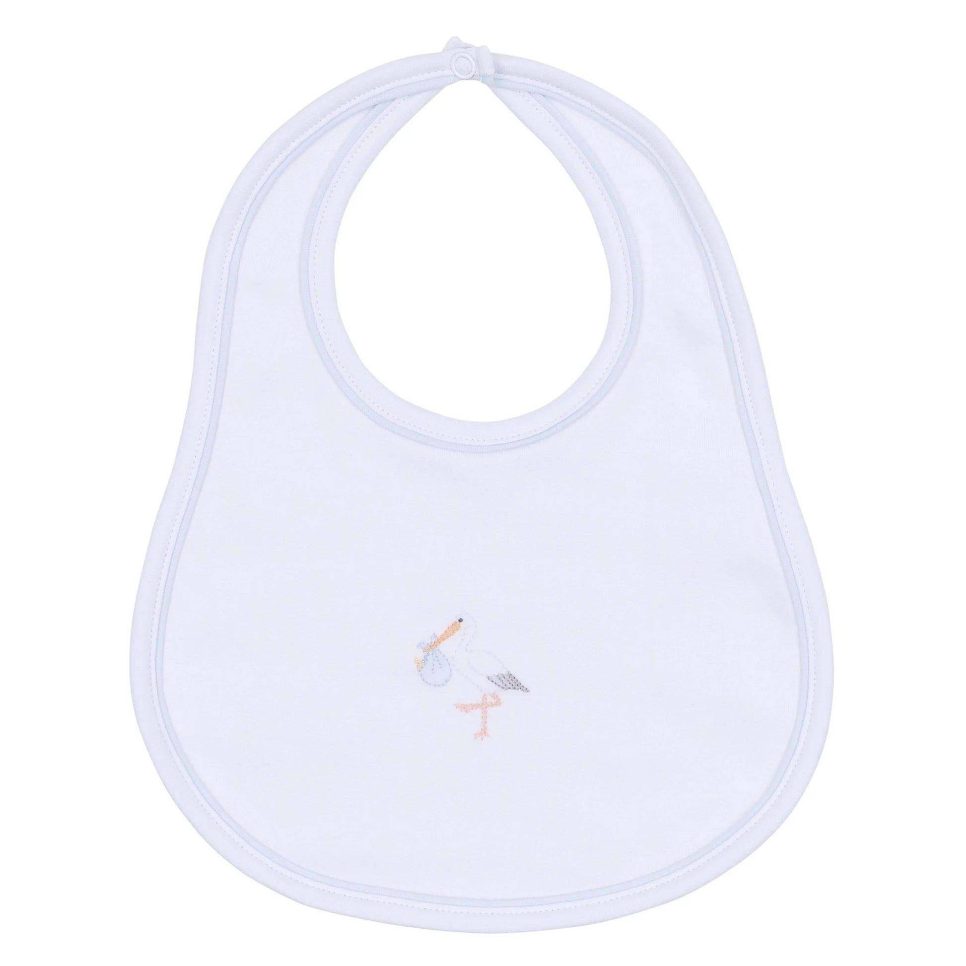 Vintage Stork Bib | Light Blue