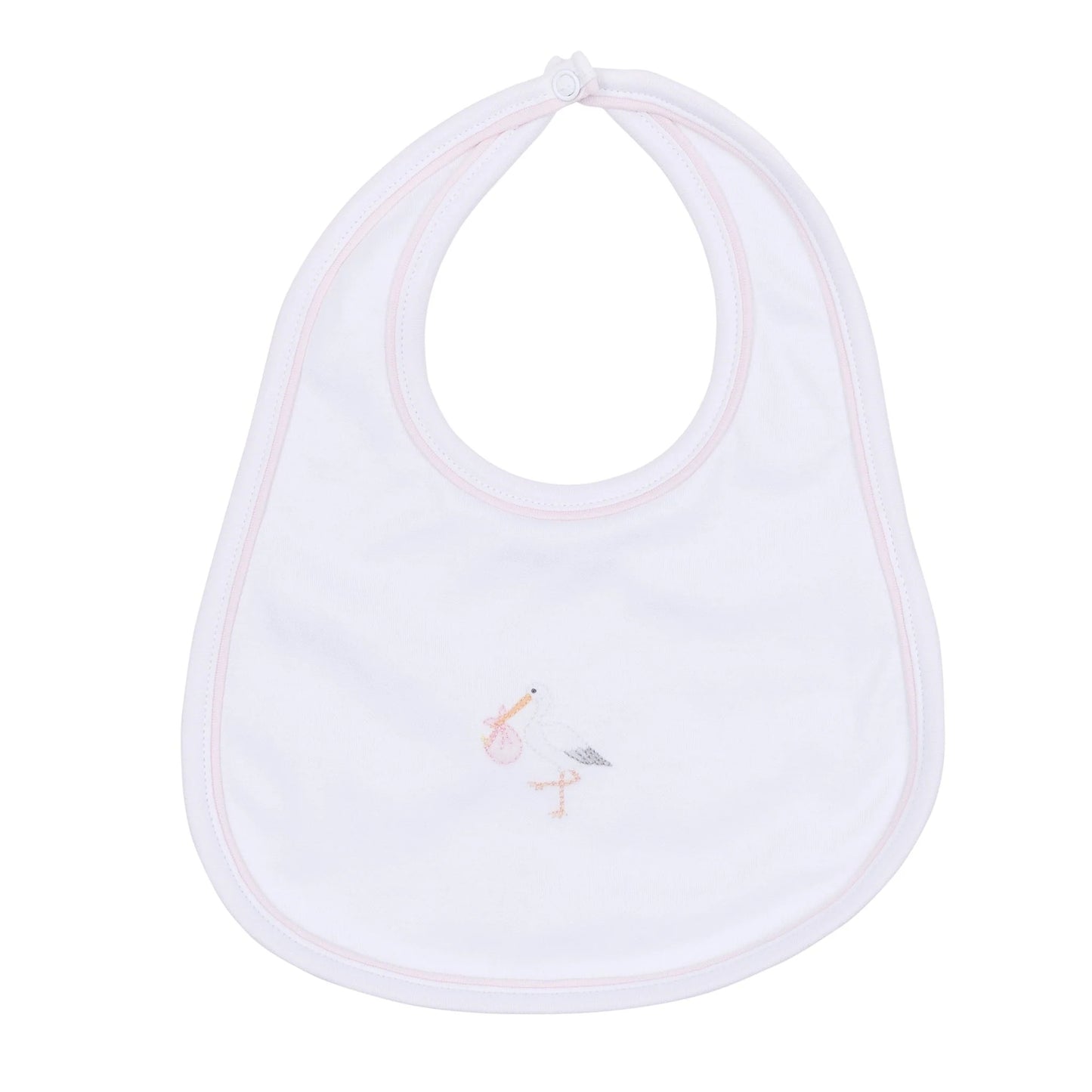 Vintage Stork Bib | Pink