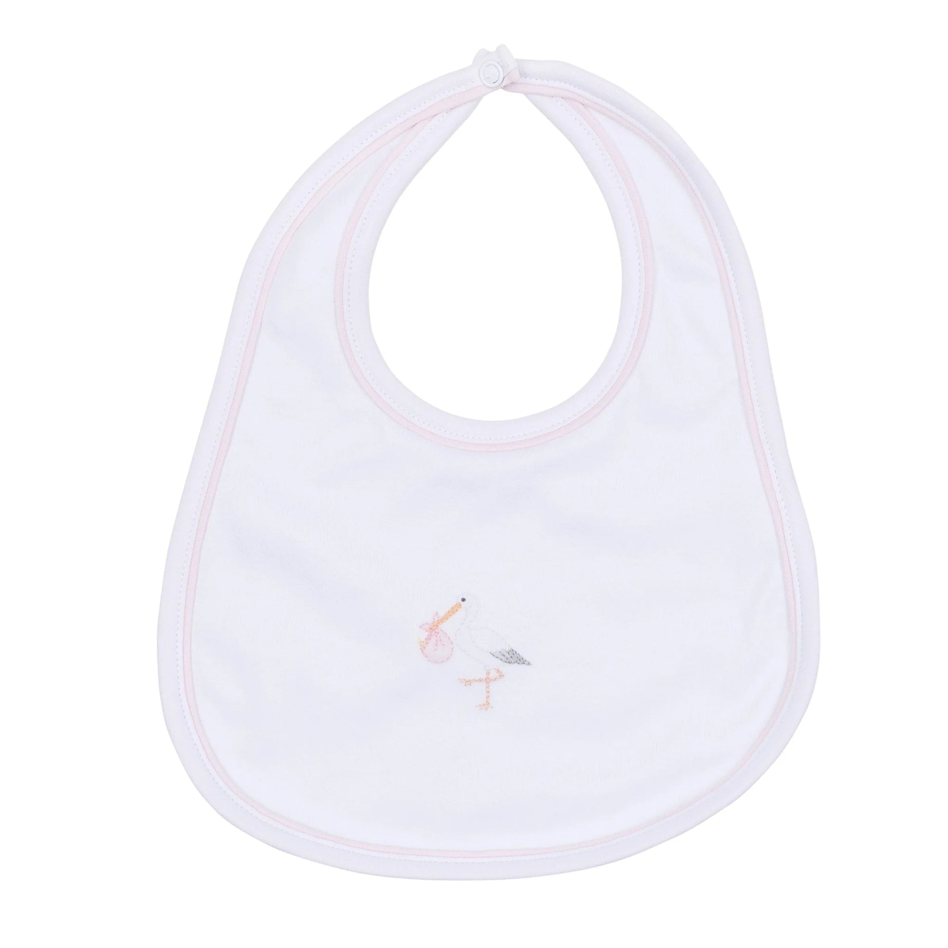 Vintage Stork Bib | Pink