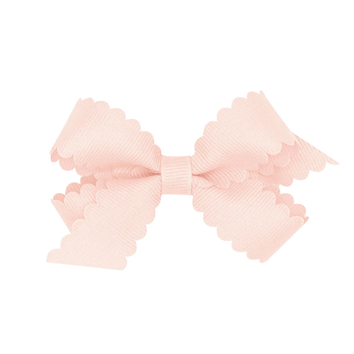 Mini Grosgrain Scalloped Edge Girls Hair Bow | Sideshow Rose